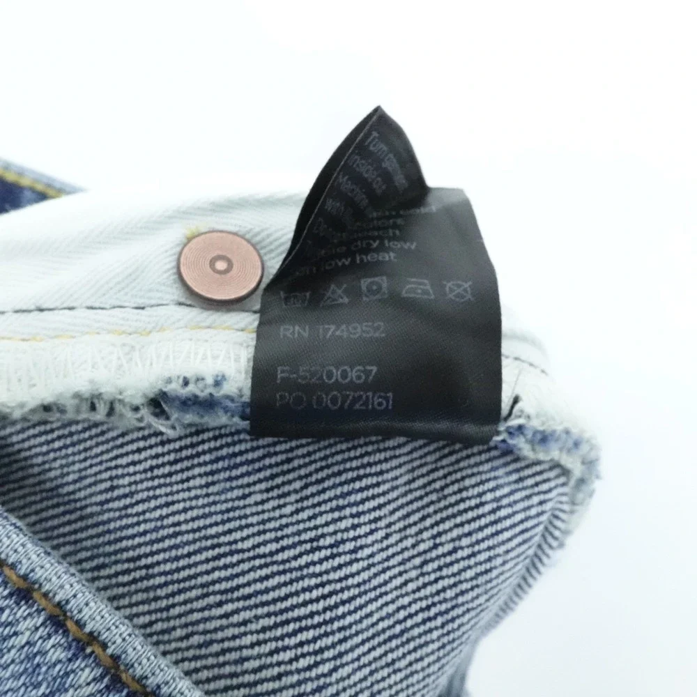 Flint and Tinder Jeans Mens 33x36‎ Blue Light Straight Fit Stretch Selvedge USA